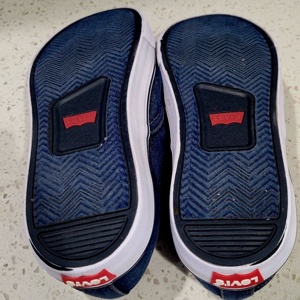 Levi's Men's Comfort Navy Canvas Lace-Up Denim Sneakers | Size 9 - Picture 5 of 5